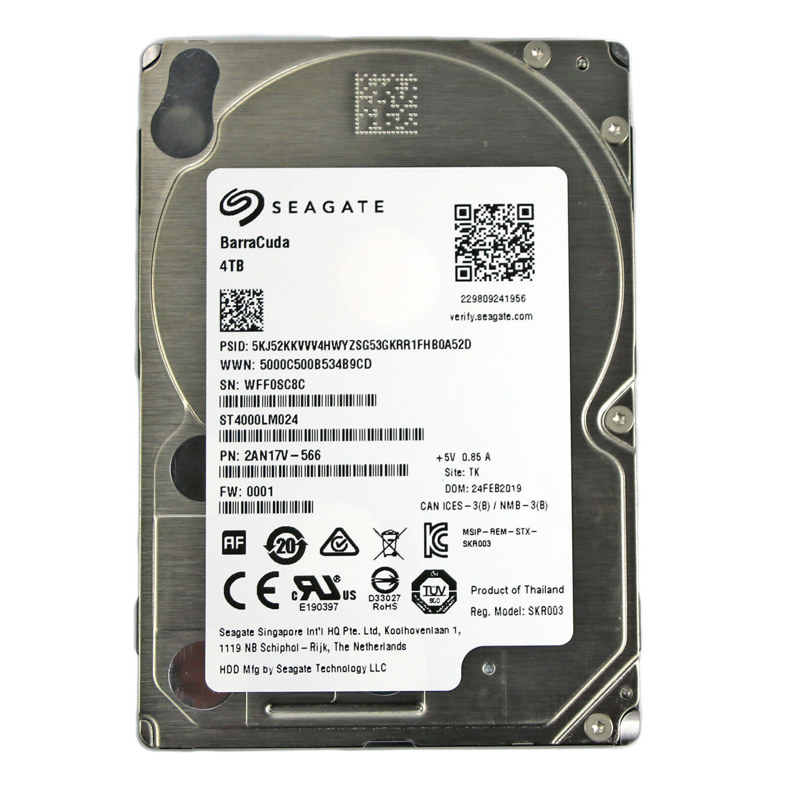 Disque dur 2.5 pouces 15mm Seagate 4 To SATA 3, informatique ile de la Runion 974
