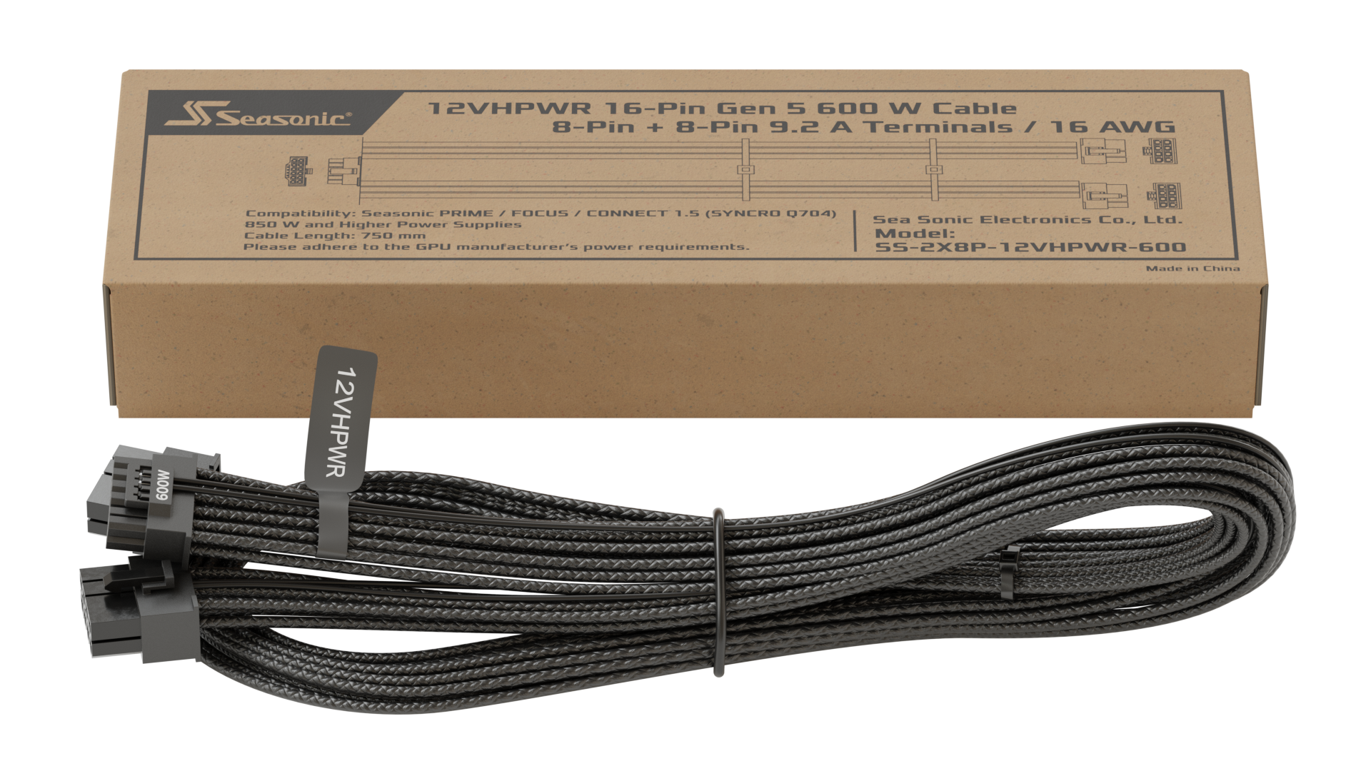 Cble d'alimentation Seasonic 12VHPWR pour Alimentation Seasonic Sries Focus et Prime, informatique ile de la Runion 974