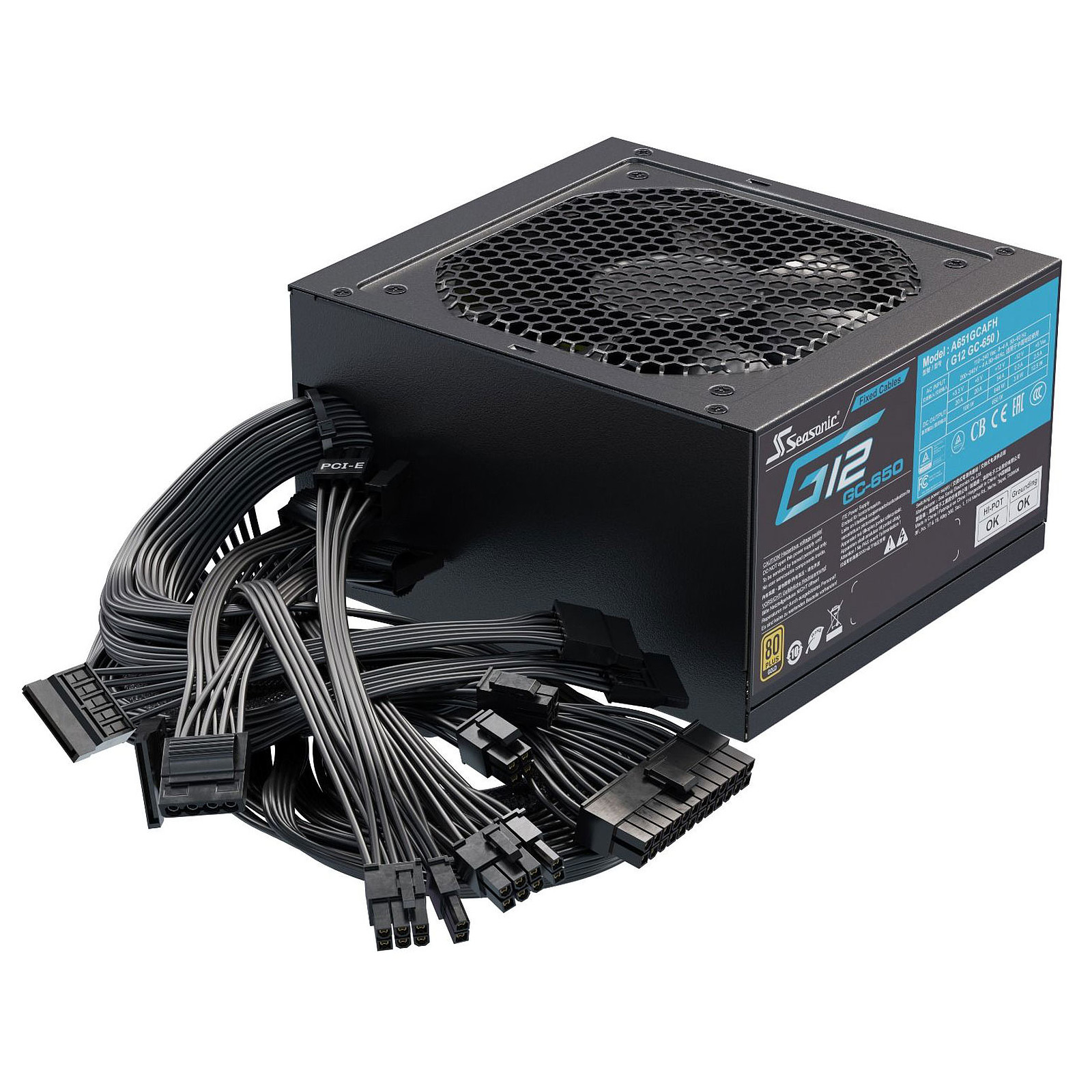 Alimentation PC 650W Seasonic G12 CG-650 80 Plus Gold , informatique ile de la Runion 974, Futur Runion Informatique