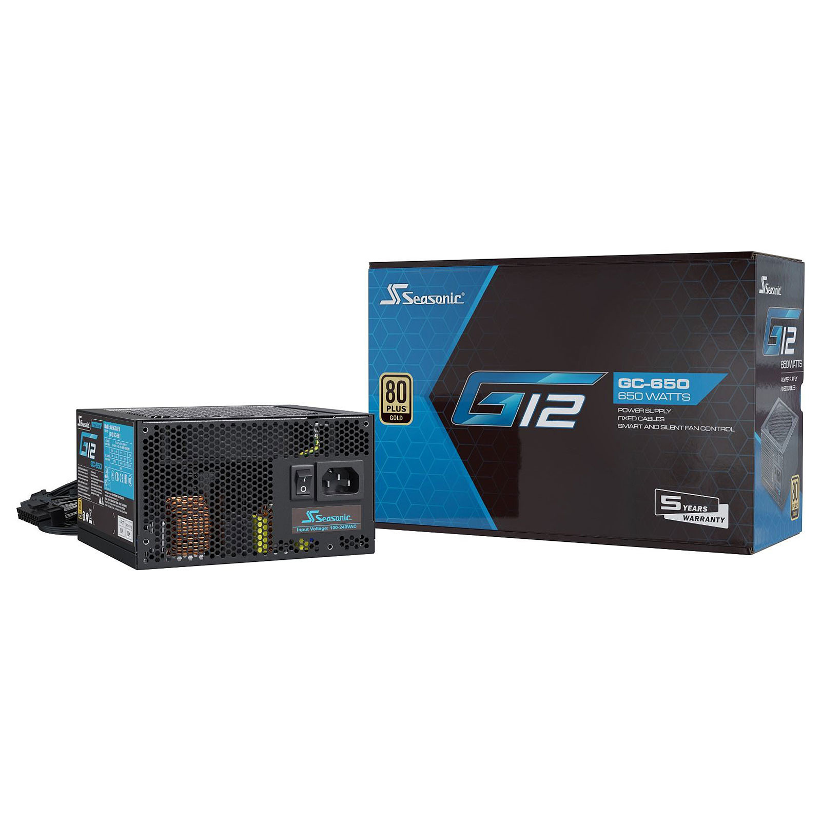 Alimentation PC 650W Seasonic G12 CG-650 80 Plus Gold , informatique ile de la Runion 974, Futur Runion Informatique