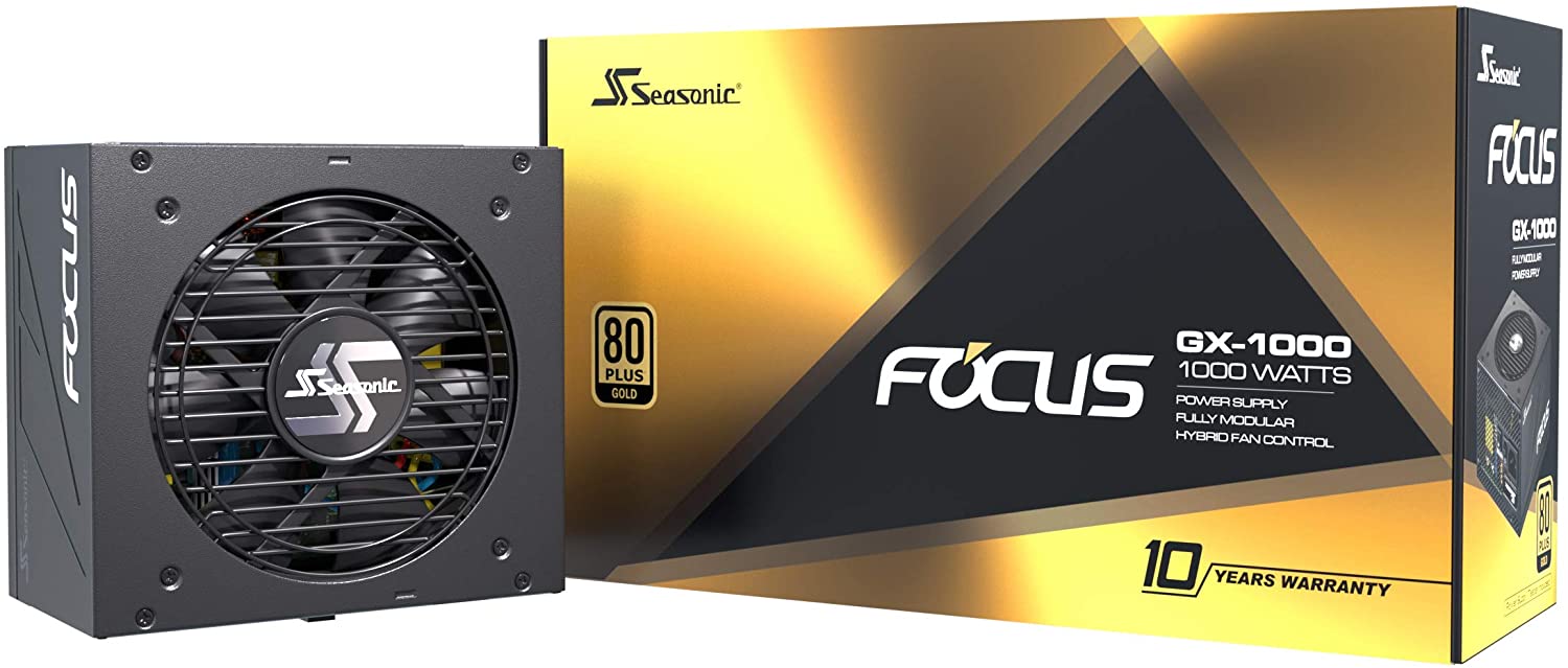 Alimentation PC 1000W Seasonic Focus GX1000 80 Plus Gold Full Modulaire, informatique ile de la Runion 974, Futur Runion Informatique