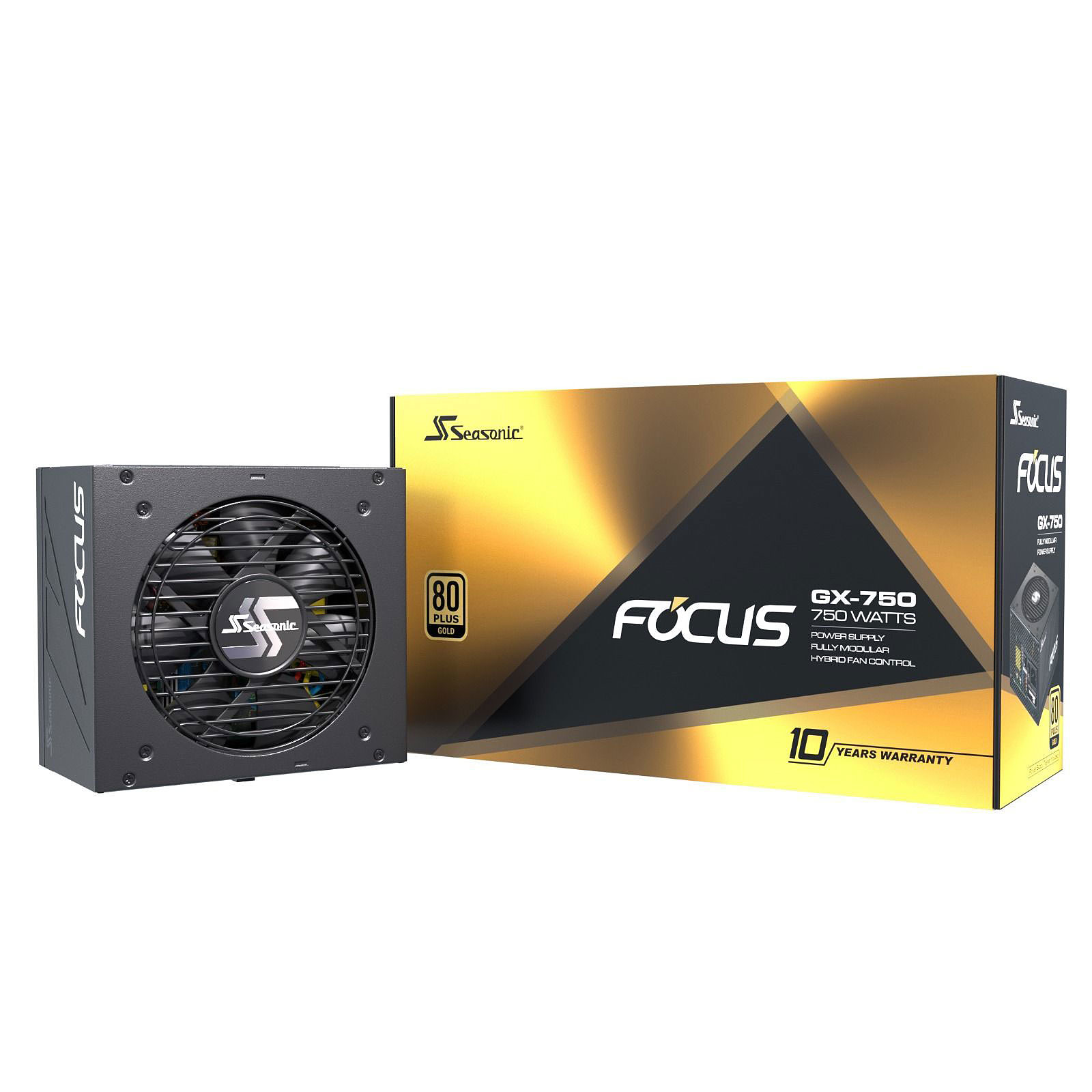 Alimentation PC 750W Seasonic Focus GX750 80 Plus Gold Full Modulaire, informatique ile de la Réunion 974, Futur Réunion Informatique