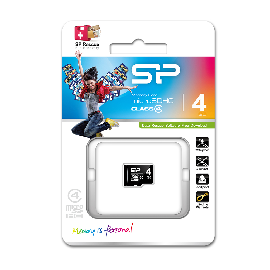 Carte mmoire Silicon Power micro SDHC 4 Go Class 4, informatique Reunion 974, Futur Runion informatique