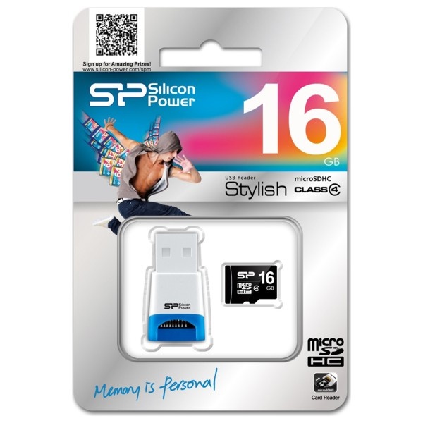 Carte Mémoire micro SD 32Go + Adaptateur SD - SP Silicon Power