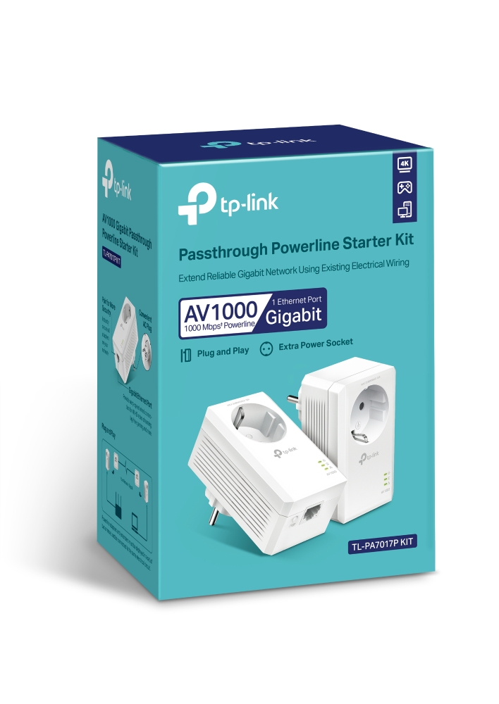 Adaptateurs CPL TP-Link TL-PA7017P KIT 1000 Mbps - Pack de 2 , informatique Reunion, 974, Futur Runion