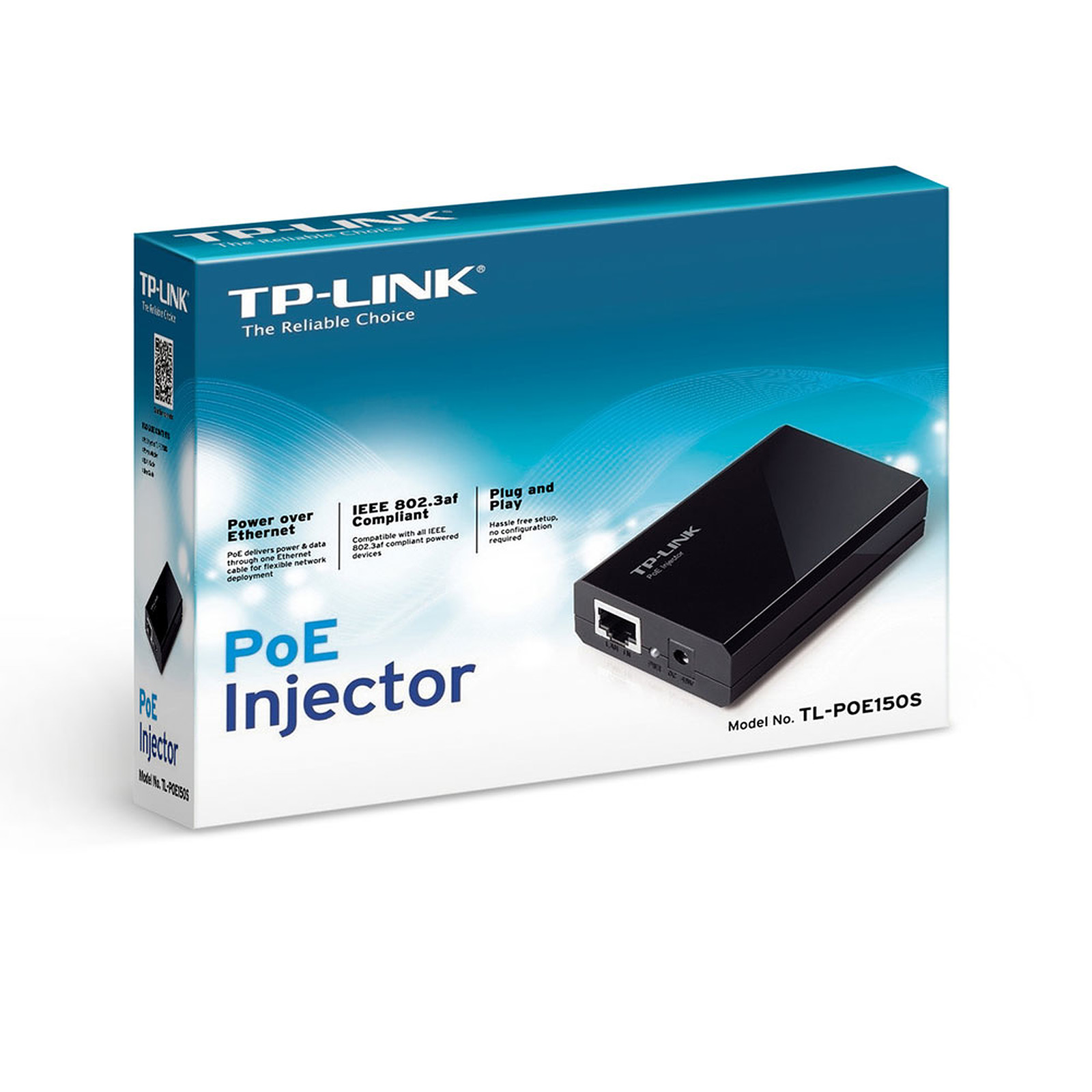 Injecteur POE RJ45 Gigabit TP-LINK TL-POE150S, informatique Reunion, 974, Futur Runion