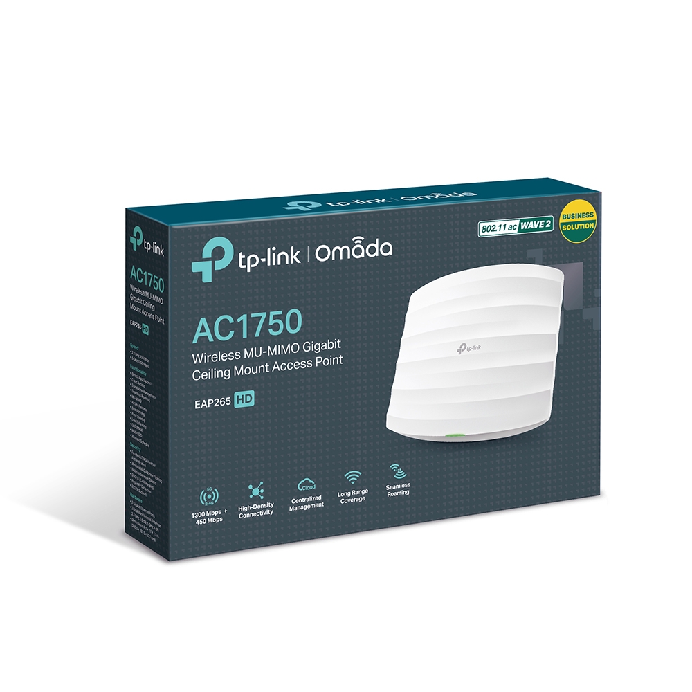 oint d'accs Wi-Fi MU-MIMO bi-bande AC1750 PoE Gigabit - Plafonnier TP-LINK Omada EAP265 HD, informatique Reunion, 974, Futur Runion