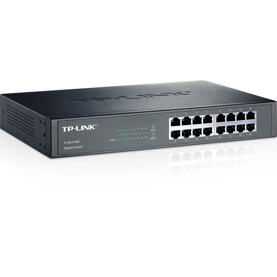 Switch rackable&de bureau 16 ports Gigabit TL-SG1016D, informatique Reunion, 974, Futur Runion