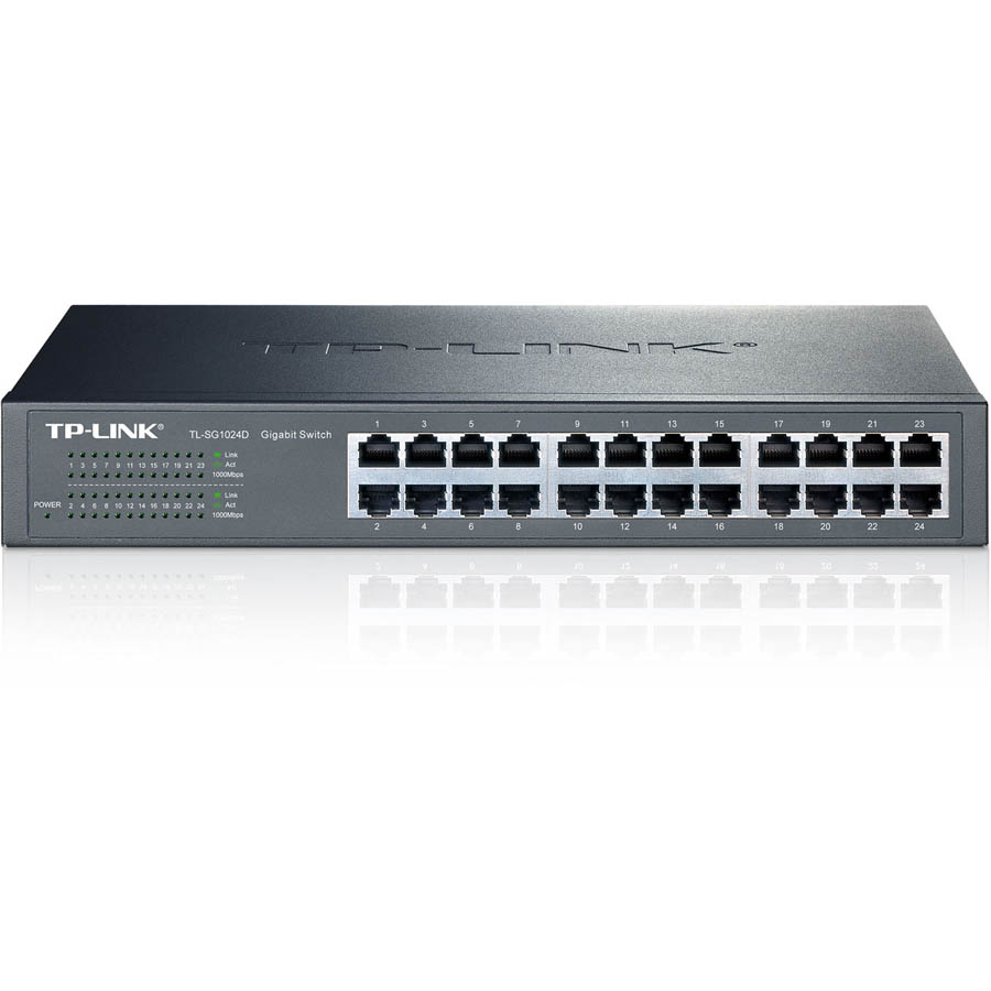 Switch rackable/de bureau 24 ports Gigabit TL-SG1024D, informatique Reunion, 974, Futur Runion