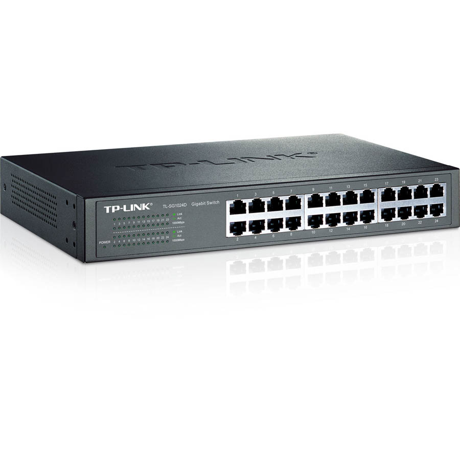 Switch rackable/de bureau 24 ports Gigabit TL-SG1024D, informatique Reunion, 974, Futur Runion