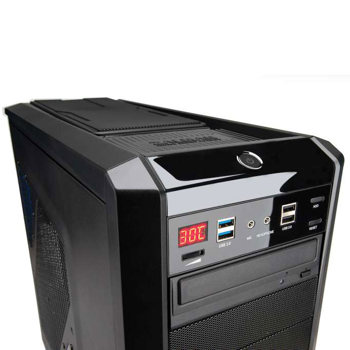 Boitier PC Zalman Z9-U3 Moyen tour ATX, Micro-ATX noir sans alim, informatique runion, informatique 974, informatique ile de la runion, boitier pc runion