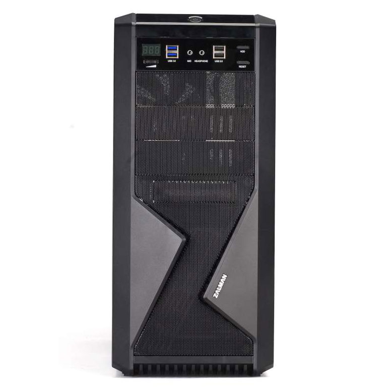 Boitier PC Zalman Z9-U3 Moyen tour ATX, Micro-ATX noir sans alim, informatique runion, informatique 974, informatique ile de la runion, boitier pc runion